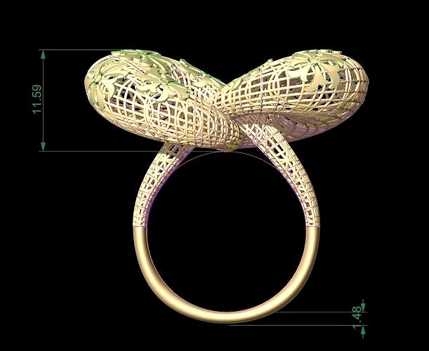 Ultra Vision Infinity Weave Women Ring | 3D