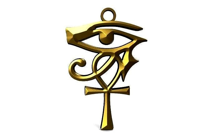 ankh horus pendant | 3D