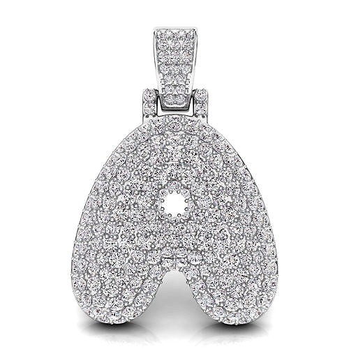 Bubble A Initial Pendant | 3D