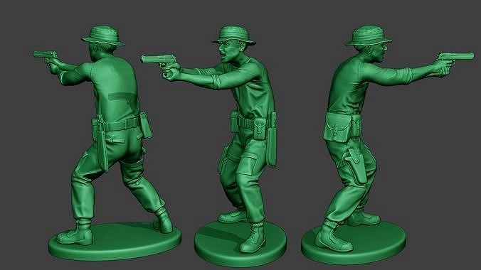 Modern Jungle Soldier Shoot Stand6 MJS1 | 3D