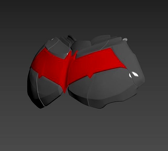 Batman Arkham Knight Red Hood Logo Chest | 3D