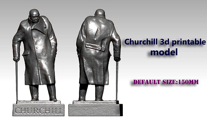 Winston Churchill 3D model for 3d print | 3D