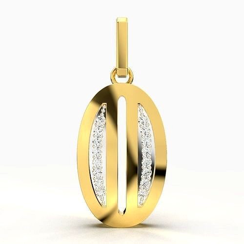 O SCRIPT DIAMOND PENDANT | 3D