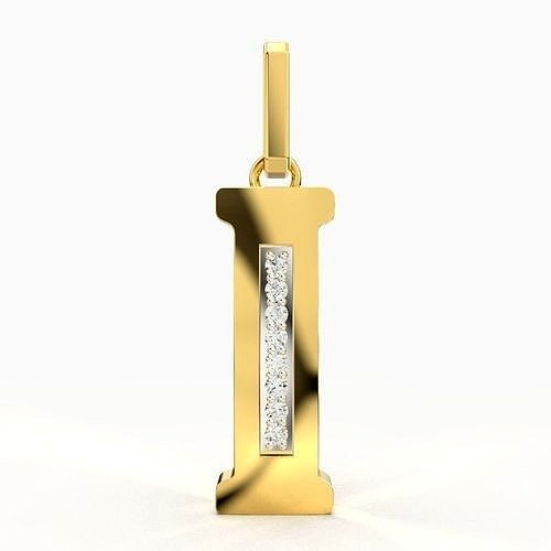 I SCRIPT DIAMOND PENDANT | 3D