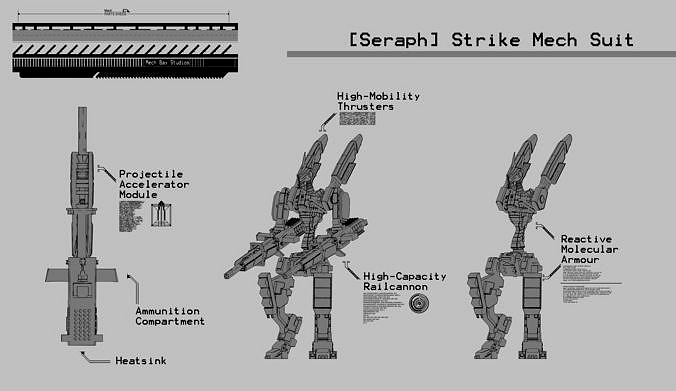 28mm Strike Mech - Seraph | 3D