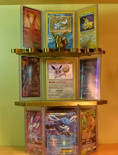 Eeveelution card display tower or stands | 3D