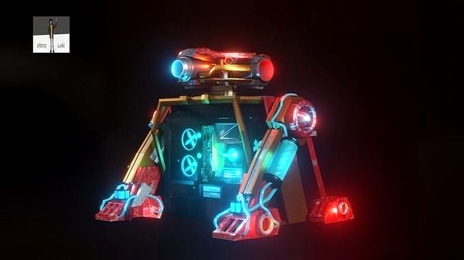 PC computer full tower case robot design | 3D