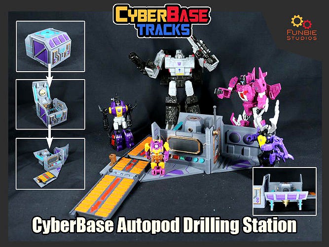 Transformers CyberBase Autopod Drilling Station | 3D