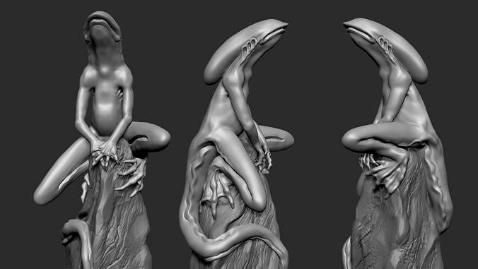 Alien frog concept | 3D