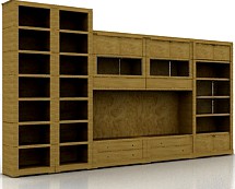 Bookcase 3D Model