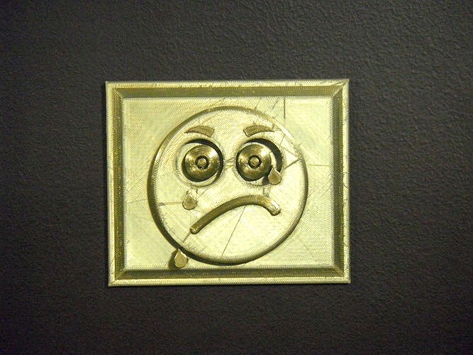 Emoji Wall Art Angry-cry | 3D