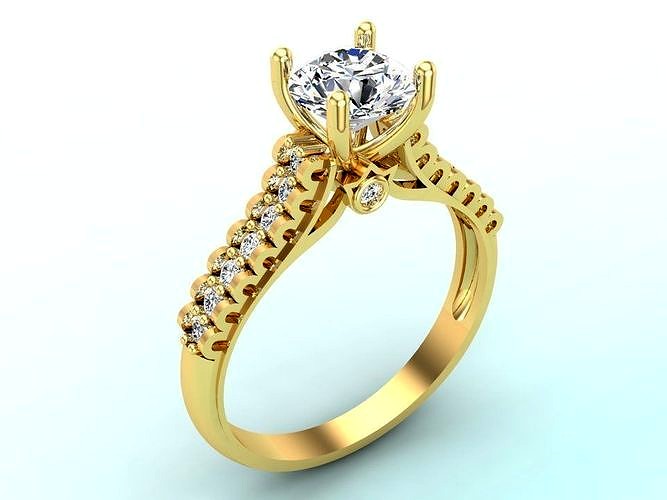 Diamond ring - Womens Rings | 3D