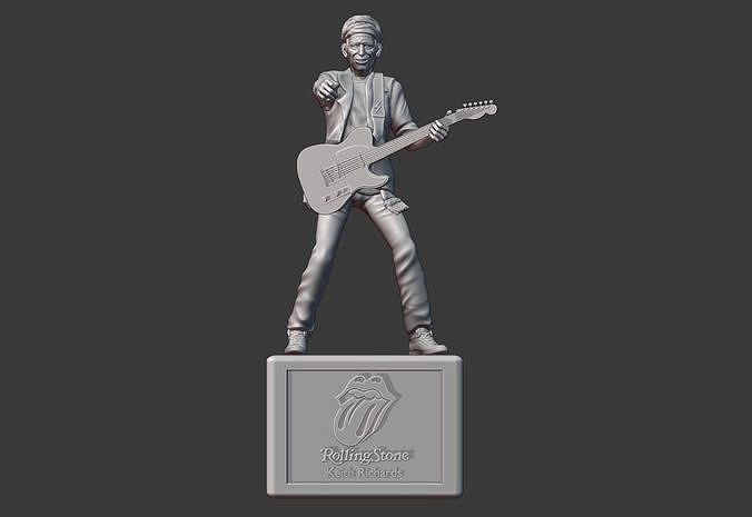 THE ROLLING STONES KEITH RICHARDS - 3DPRINTING | 3D