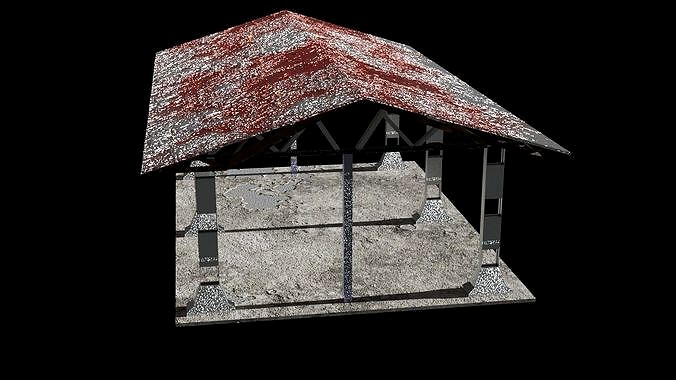 Free Roof Game Ready - Low Poly 3d Modeler