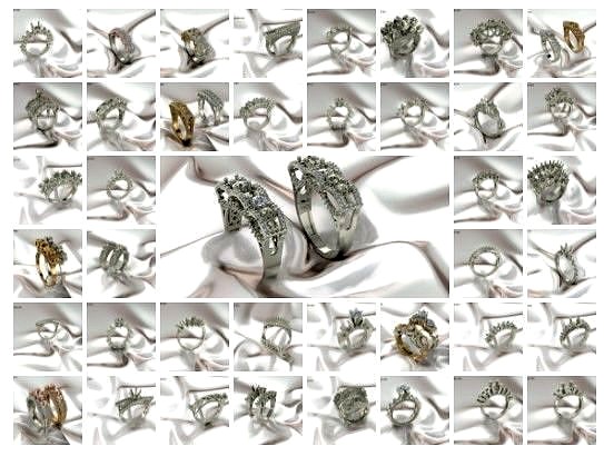 50 EXCLUSIVE TURKEY DESIGNS DIAMOND RINGS 3DM DETAILS | 3D