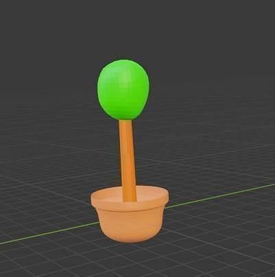 Model 3d  plant blender