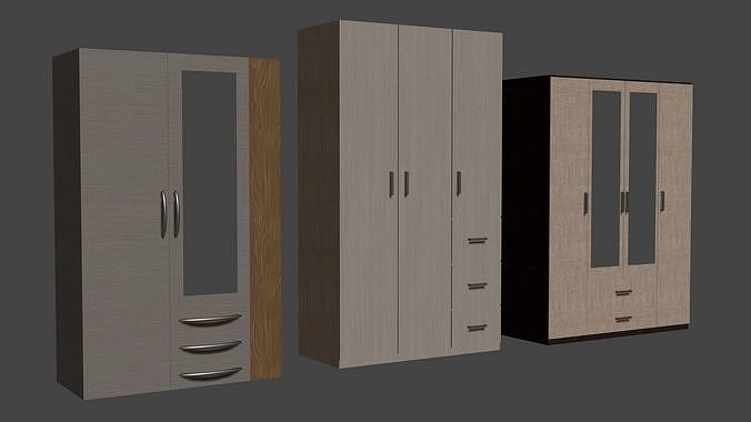 Cupboards Low Poly Asset Pack
