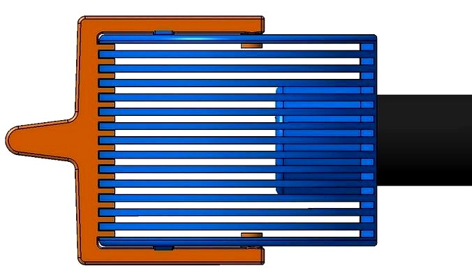 Inlet Grid for Water Turbine Pipe | 3D model