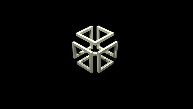 illusion cube table