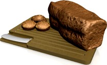 Bread 3D Model