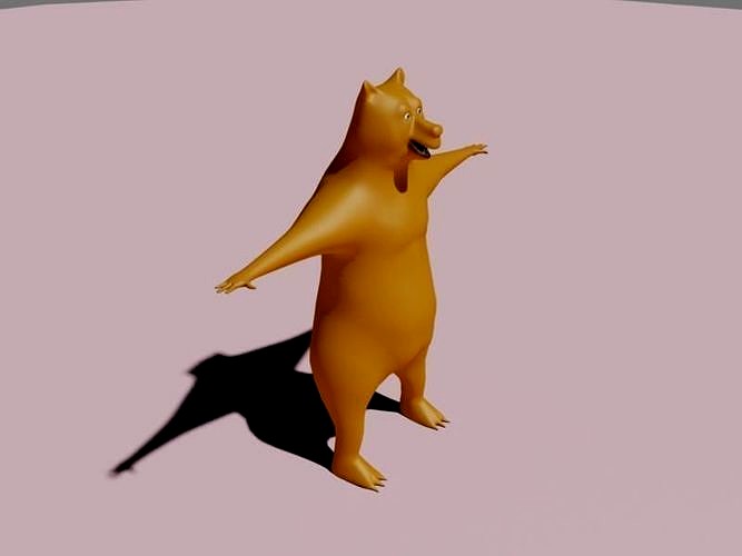 simple 3d bear