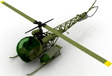 Helicopter 3D Model