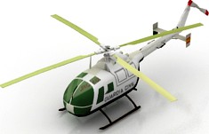 Helicopter 3D Model