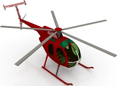 Helicopter 3D Model