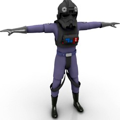 TIE pilot 3D Model