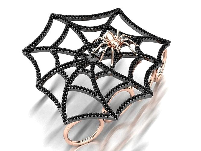 Cobweb Spider Ring  | 3D