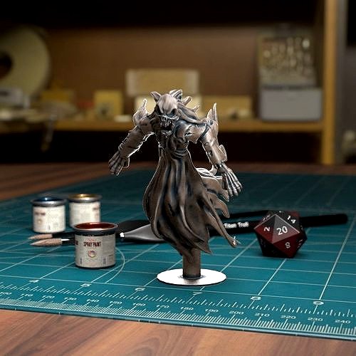 Flying Specter 3 with Base Pre-supported | 3D