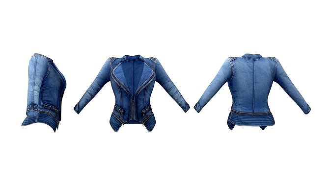 Ladies Double Vest Denim Jacket