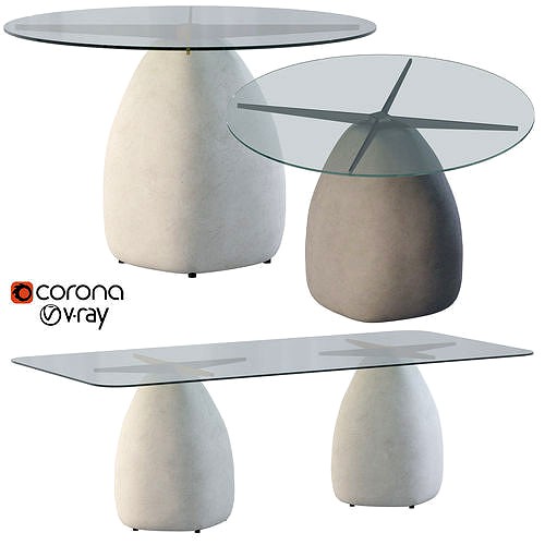 STONE GREY DINING TABLES CB2