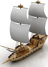 Ship 3D Model