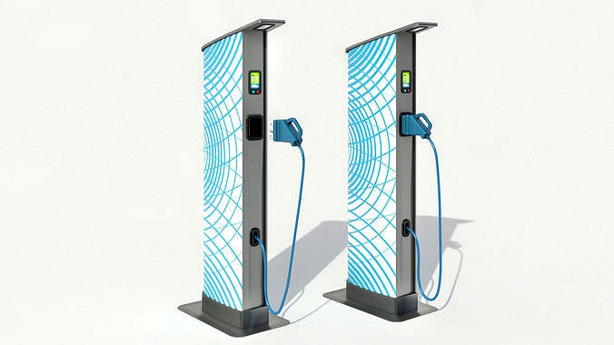 Charging Station point - low poly