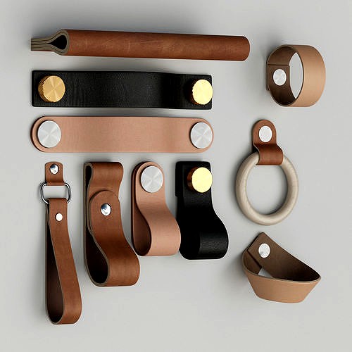 Furniture leather handles set