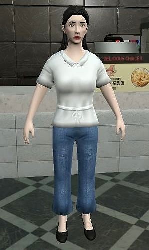 woman3 character 3D model
