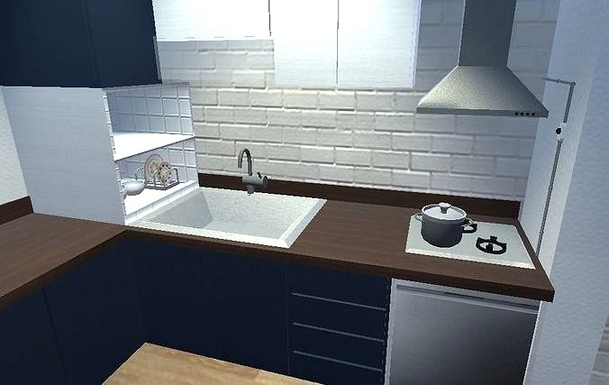 simple kitchen model