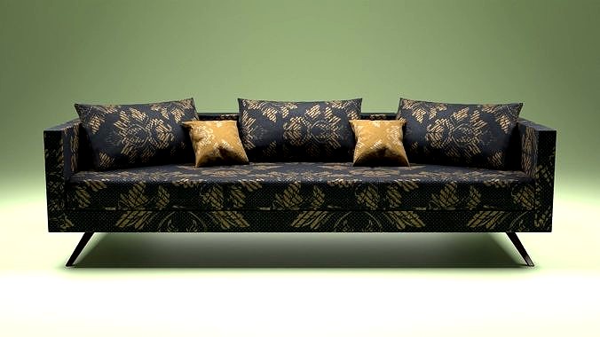Sofa Set with PBR Textures 1
