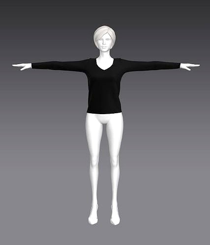 T pose rigged model of Misty - Buy Royalty Free 3D model by 3d Anime Girls  Collection (@3d.anime.girl) [32c6f62]