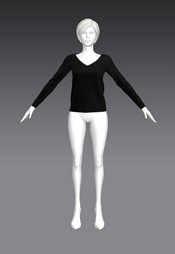Woman Clothing A-Pose