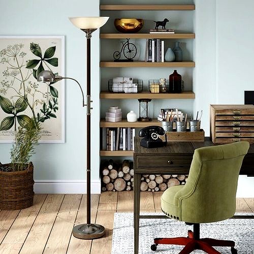 Drumcrow Torchiere Floor Light Lamp