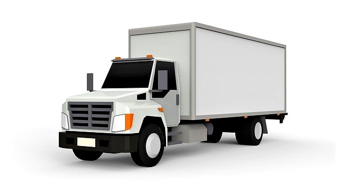 Cartoon Cargo Truck 2