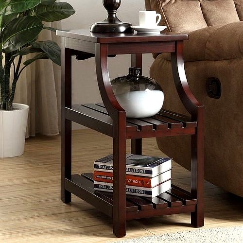Orrum End Table and Built-In Outlets