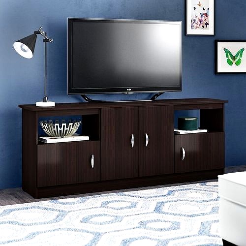 Espresso-wenge Gloucester TV Stand for TVs up to 75