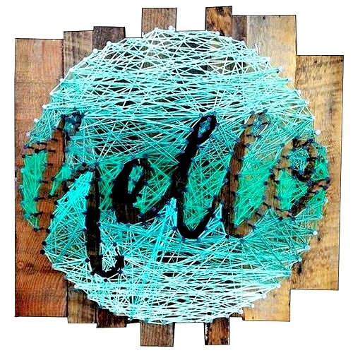 string art typography