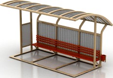 Bus stop 3D Model