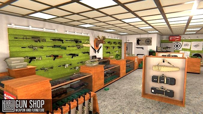 Gun Shop - weapon and furniture