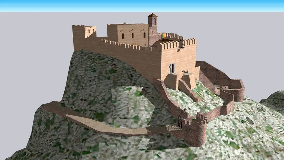 Reconstrucción virtual del Castillo de Borriol
