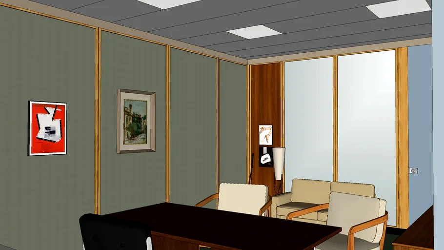Pete Campbell's Office 3d model